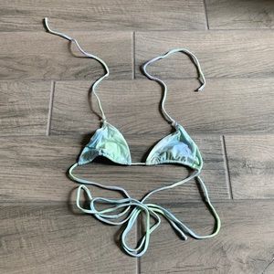 Heart of sun tie dye bikini top